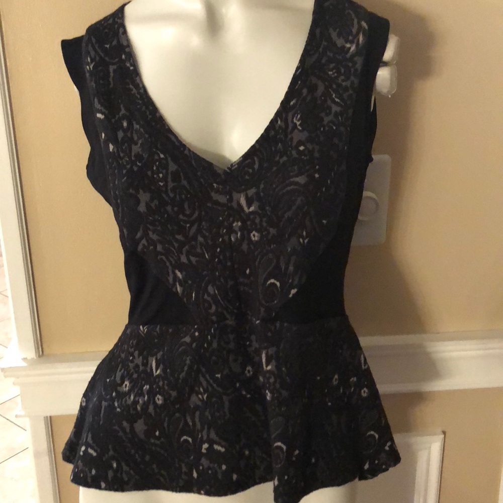 Bcbg peplum top
